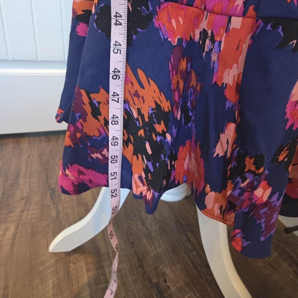 Prettygarden Floral Midi Maxi Wrap Dress Size Large Short Sleeve Floral - Picture 13 of 16